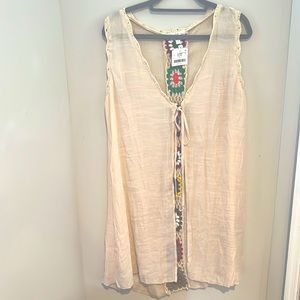 Stem and Vine Embroidered Vest